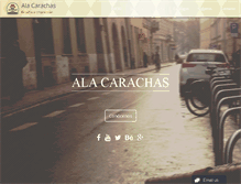Tablet Screenshot of alacarachas.com